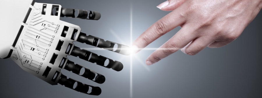 Robots vs Humans in the Workplace Banner